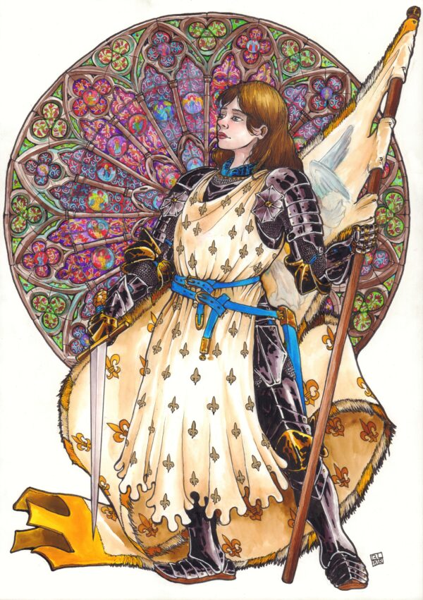Jeanne d'Arc à la Rosace de Reims