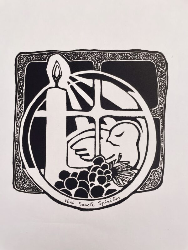 Linogravure - Pentecôte