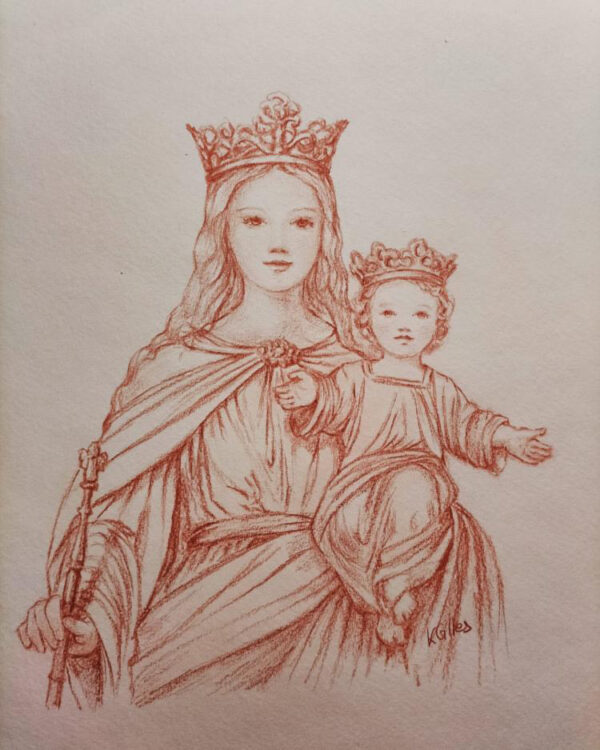 Vierge à l'Enfant Couronné